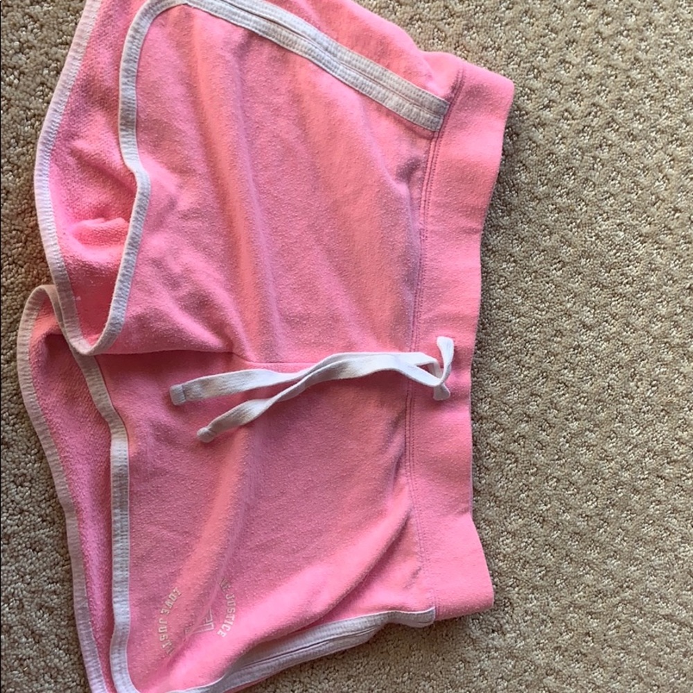 Pink justice shorts